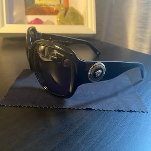 Authentic VERSACE Black Polarized Sunglasses